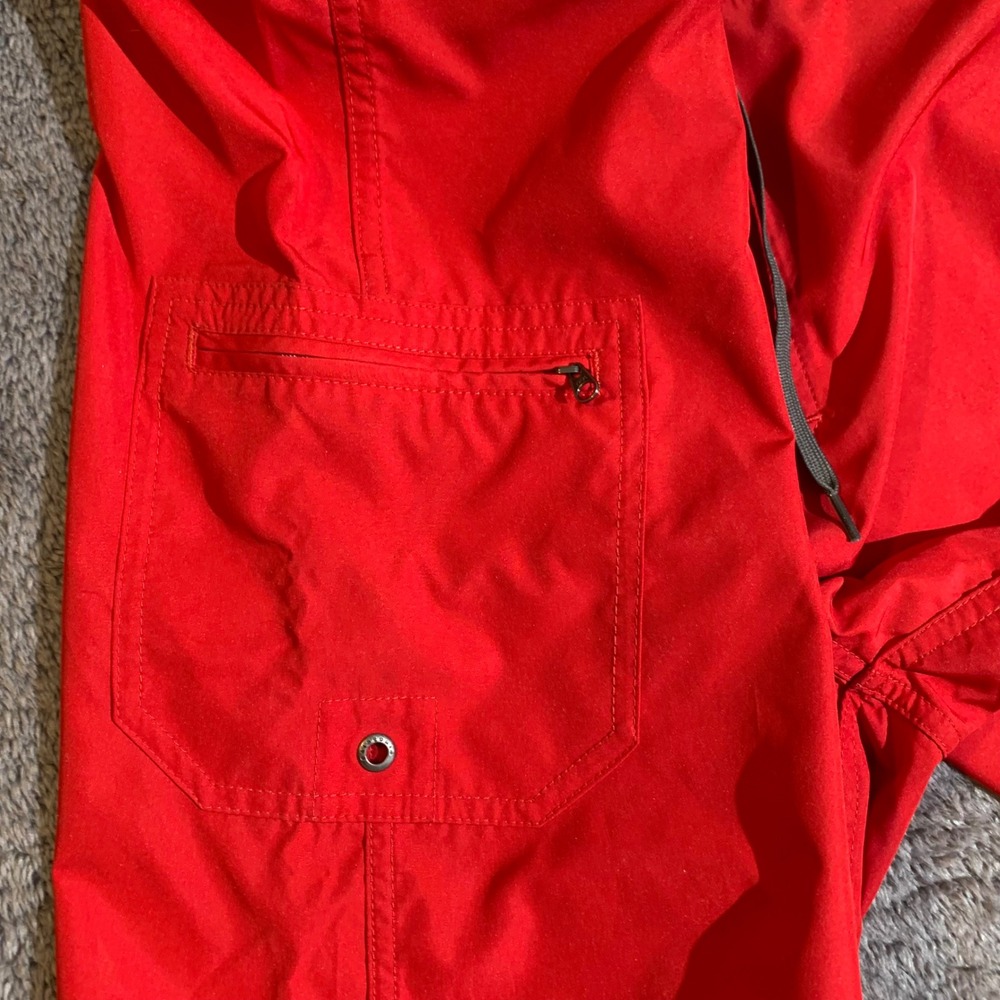 Patagonia‎ Mens Red Board Shorts Swim Trunks Size 32 Cargo Pocket Drawstring - Picture 2 of 7